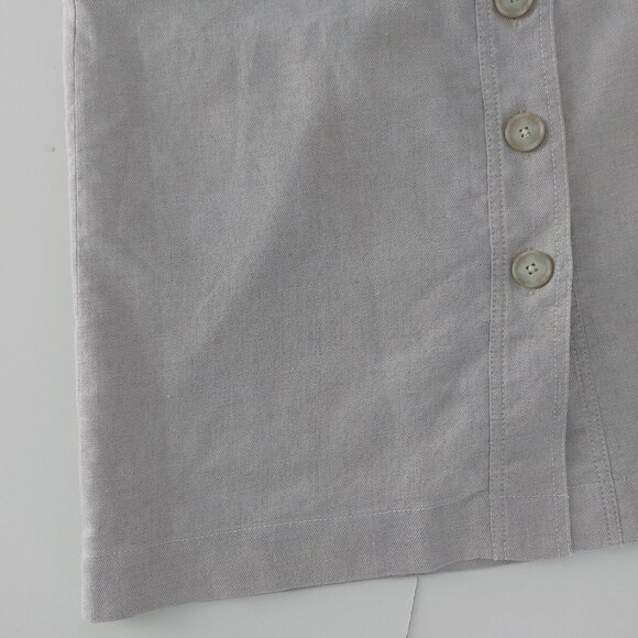 J. Crew Beige Button-Front Skirt - Picture 8 of 15